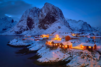 Hamnoy fishing village on lofoten islands, norway