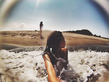 People on beach
