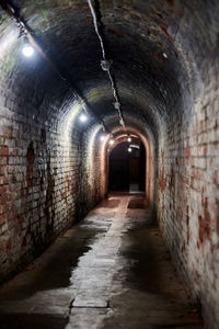 Empty corridor in building