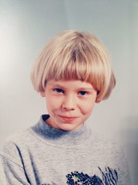 Portrait of boy smiling