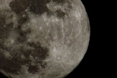 Close-up of moon against black background
