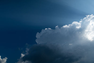 Low angle view of clouds in sky