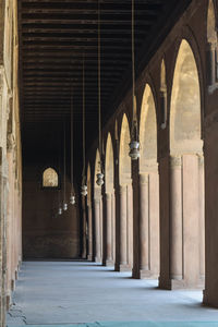 The arcades of ibn tulun mosque, cairo, egypt