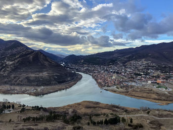 Panoramic view of tbilisi georgia