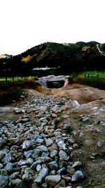 Stream flowing through rocks