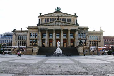 Low angle view of historic building against sky