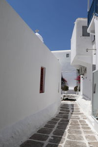 White building against clear sky