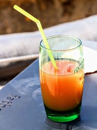 Close-up of drink on table