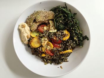 High angle view of salad in plate