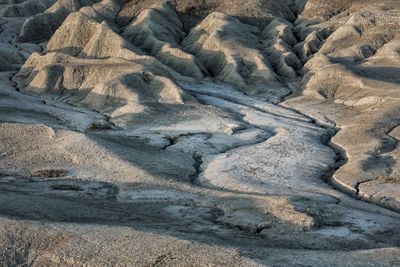 High angle view of land