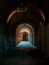 Empty corridor of building