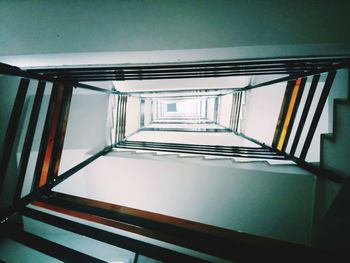 Low angle view of staircase in building