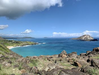 Scenic view of sea against sky