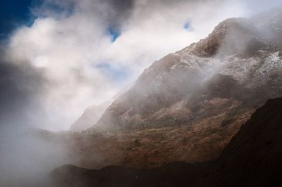 Scenic view of mountain against sky