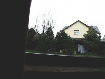 Built structure with trees in background