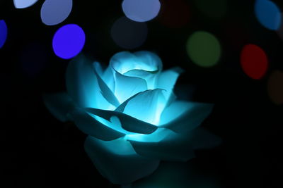 Lotus artificial glowing background.