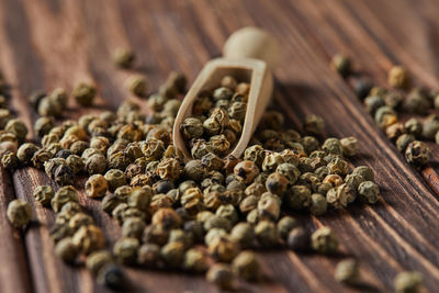 Close-up of food on table