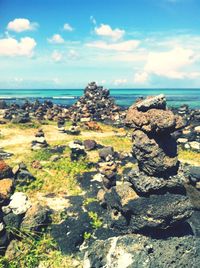 Scenic view of sea against sky