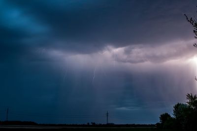 Low angle view of storm clouds in sky