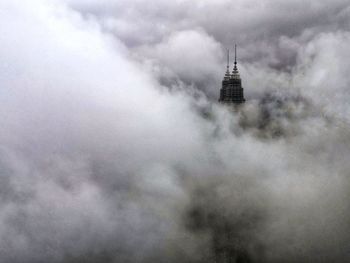 Low angle view of cloudy sky