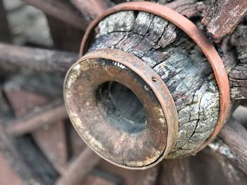 Close-up of rusty metal