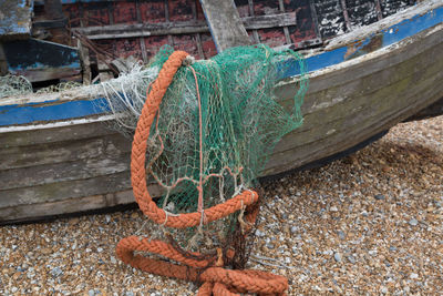 Close-up of fishing net