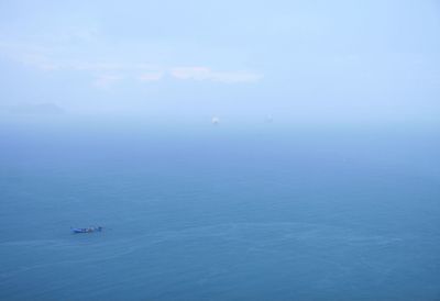 High angle view of sea against sky