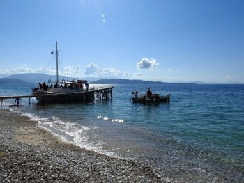 Scenic view of sea against sky