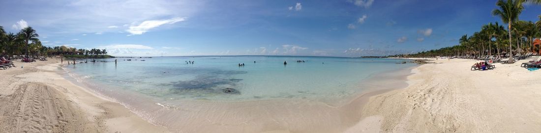 Panoramic view of beach