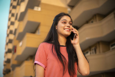 Young woman looking away