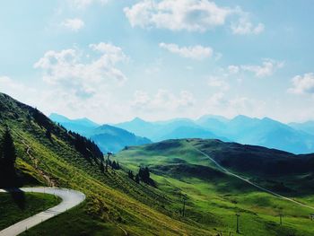 Scenic view of landscape against sky