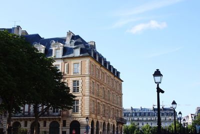 Low angle view of historic building against sky