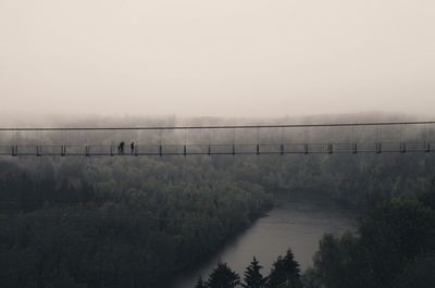 Bridge over river against sky