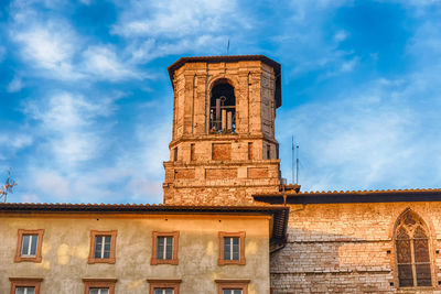 Low angle view of historical building against sky