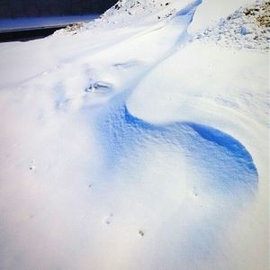 Scenic view of snow covered landscape