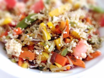 Close-up of salad in plate