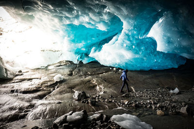 Scenic view of frozen landscape