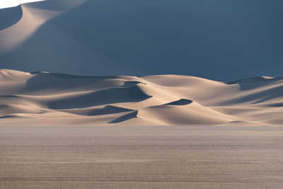 Scenic view of desert land