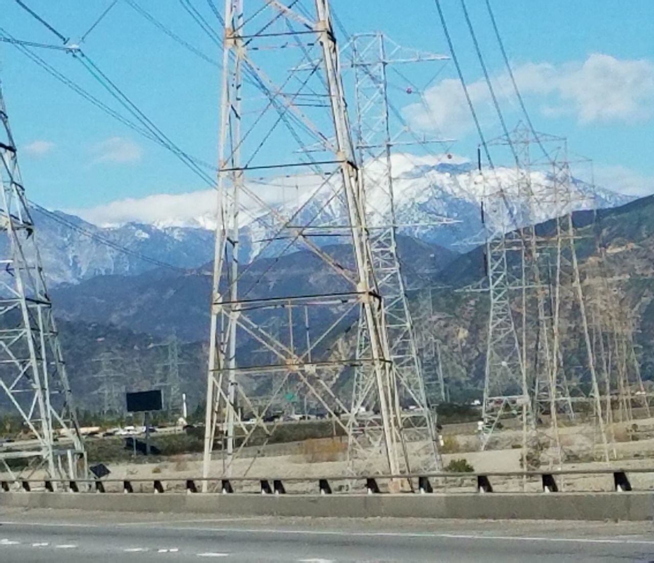 ELECTRICITY PYLON IN MOUNTAINS