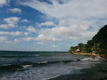 Scenic view of sea against sky