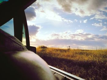 Road passing through landscape