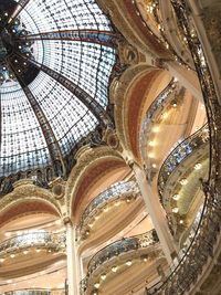 Low angle view of ceiling of building