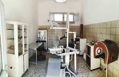 Interior of empty hospital