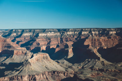 Aerial view of rock formations