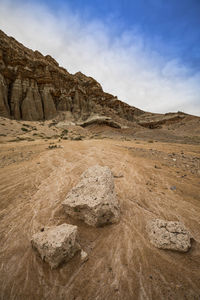 Scenic view of mountain against sky