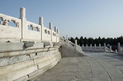 View of temple against clear sky