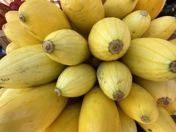 Full frame shot of yellow fruits for sale in market