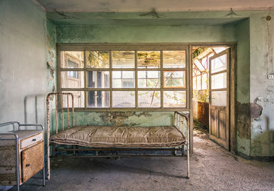 Interior of abandoned house