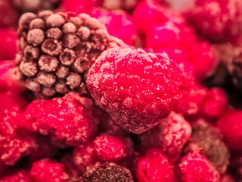 Full frame shot of strawberries