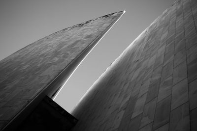 Low angle view of building against clear sky